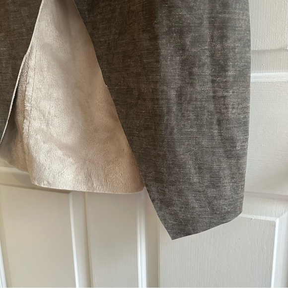 Anthropologie Amadi Camilla Faux Suede Longline Open Jacket Western Boho Small - Picture 8 of 10